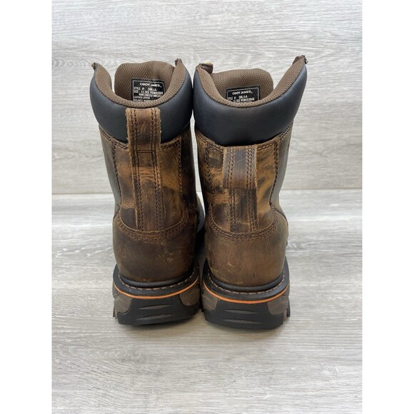 Cody James Men's Boots 11.5EE DBL-1-A Work Boots Brown Leather Vibram Sole ASTM - Picture 4 of 13